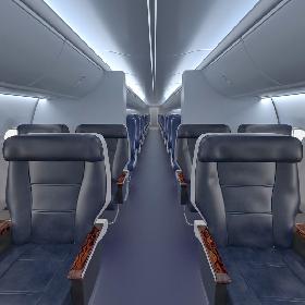 3D model Boeing 737 Passenger Cabin